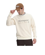 マンシングウエア(MUNSINGWEAR)ゴルフウェア ダンボールクルーカットソー MG6FSW31M WH00
