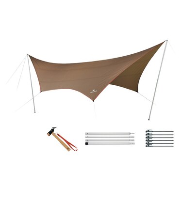 スノーピーク（snow peak）タープ 6人用 ペグ ハンマー キャンプ用品 HDタープ シールド・ヘキサ L Proセット TP-862S