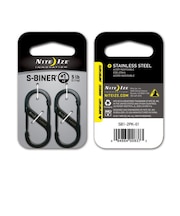 ナイトアイズ(NITE-IZE)防犯 防災 S型 キーホルダー S-BINER ステンレススチール カラビナ SB1-2PK-01ブラック