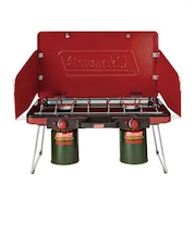 コールマン(Coleman)パワーハウス LPツーバーナーストーブII レッド 2000021950 アウトドア キャンプ BBQ バーベキューコンロ 調理 …