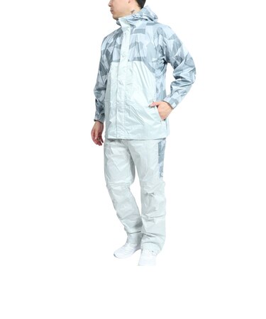 マック（Makku）レインウェア 上下セット 雨具 防水 透湿 軽量 クロスオーバーレインスーツ AS-8510 GRN グリーン