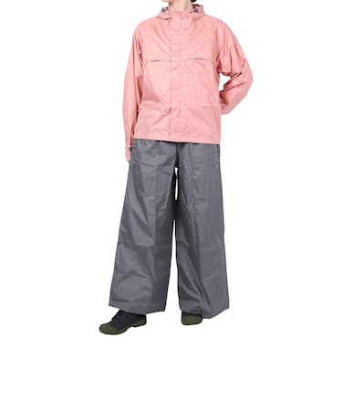 マック(Makku)レインウェア 雨具 上下セット 耐水 透湿 ワイドレインスーツ AS-620 透明バイザー付き
