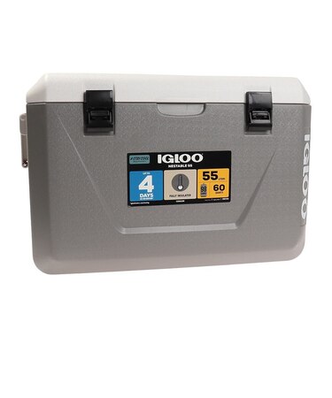 イグルー（igloo）クーラーボックス アイスボックス 55L 保冷 ネスティングクーラー 150390 グレー 大容量 防災
