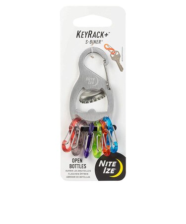 ナイトアイズ（NITE-IZE）防犯 防災 キーホルダー カラビナ キーラック+ボトルオープナー NI01775 ステンレス
