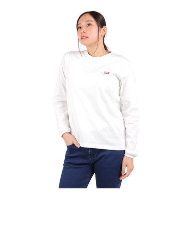 チャムス（CHUMS）長袖Tシャツ ロンT ブービーロゴTシャツ CH11-2275-W001 ホワイト バックプリント 綿100