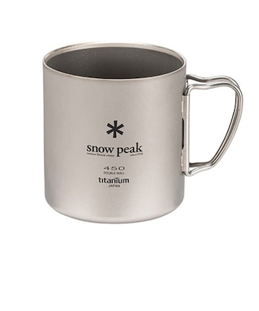 スノーピーク（snow peak）コップ マグカップ 保温 保冷 チタンダブルマグ 450ml MG-153 アウトドア キャンプ 軽量
