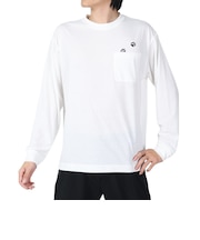 ジャックウルフスキン(JackWolfskin)長袖Tシャツ ロンT JP PAW IN ポケット長袖Tシャツ 5030821-5055 ホワイト