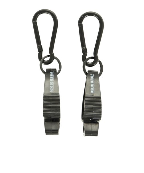 フィフティフィフティワークショップ（5050WORKSHOP）カラビナ クリップ アウトドア キャンプ ブラック CARABINER CLIP 0255WS4…