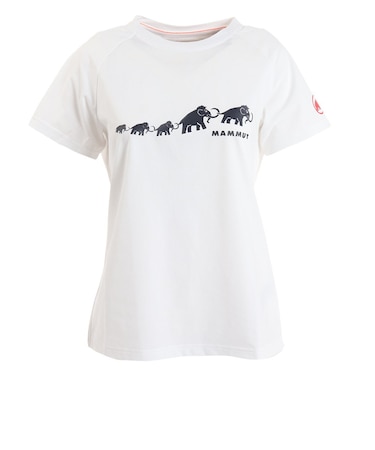 マムート（MAMMUT）半袖Tシャツ クイックドライ ロゴプリントTシャツ AF Women 1017-02022-00473 ホワイト 速乾