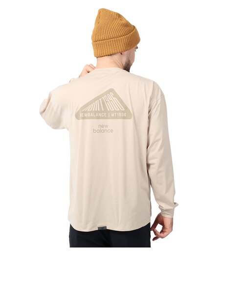 ニューバランス（new balance）ラッシュガード 長袖Tシャツ MT1996 AMT35015INC ベージュ 速乾 UVカット 紫外線対策