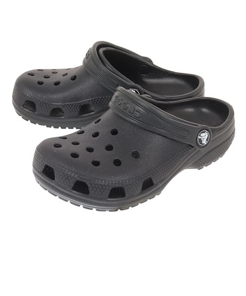 クロックス(crocs)サンダル クラシック クロッグ キッズ Black ブラック 206991-001-2023 シャワサン レジャー プール 軽量 サボ…