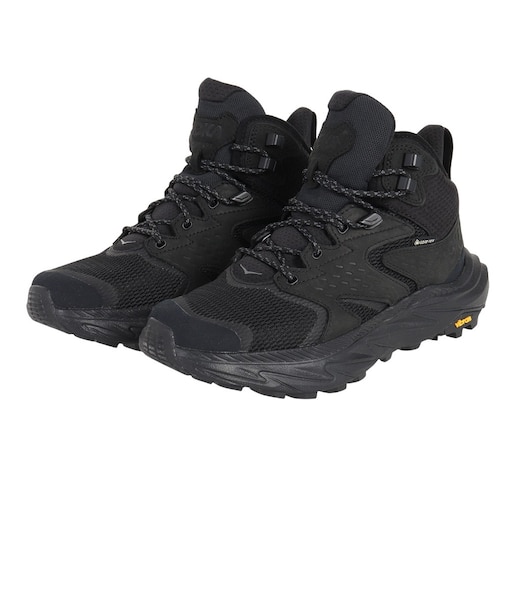 ホカ（HOKA）ゴアテックス トレッキングシューズ ミドルカット 登山靴 アナカパ 2 ミッド GTX 1142831-BBLC ブラック