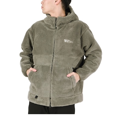 ジャックウルフスキン（JackWolfskin）アウター フリースジャケット JP SHERPA 3L フルジップフーディー 5032641-4550 カーキ