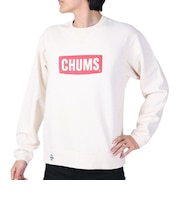 チャムス(CHUMS)スウェット トレーナー チャムス ロゴ クルートップ CH00-1416-W096 アイボリー 裏起毛 綿100