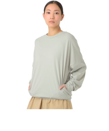 ニューバランス（new balance）長袖カットソー MT1996 ドルマンロングTシャツ AWT45008 OVN グレー 吸汗速乾 4wayストレッチ …