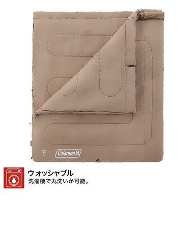 コールマン(Coleman)シュラフ 寝袋 封筒型 キャンプ ファミリー2 IN 1 C5 2185659 快適温度5℃以上