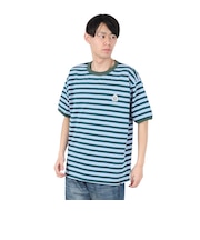 クリフメイヤー(KRIFF MAYER)チルタイムマルチボーダー半袖Tシャツ 2343100-65:GREEN
