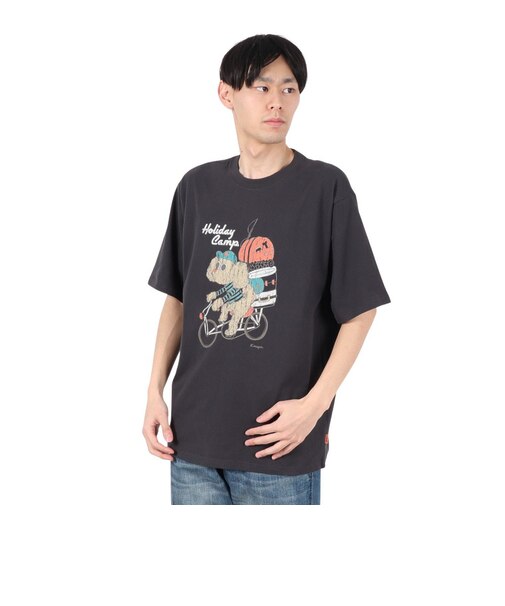 クリフメイヤー（KRIFF MAYER）アニマル半袖Tシャツ プードル 2347204-17:CHARCOAL