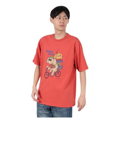 クリフメイヤー（KRIFF MAYER）アニマル半袖Tシャツ プードル 2347204-35:RED