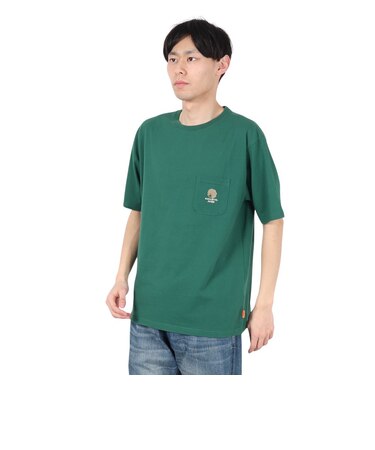 クリフメイヤー（KRIFF MAYER）アフロくん 半袖ポケTシャツ サボテン 2357801:65:GREEN