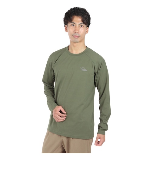 ポールワーズ（POLEWARDS）長袖Tシャツ ロンT DRY COMFORT PW2RJB02 OLV オリーブ ストレッチ 吸汗速乾 軽量