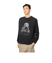 ジャックウルフスキン(JackWolfskin)ウルフプリント ロングスリーブTシャツ A63977-6000