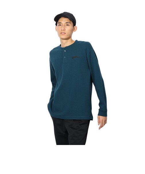 ジャックウルフスキン（JackWolfskin）ワッフルヘンリー ロングスリーブTシャツ A63213-C0410