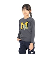 マーモット(Marmot)キッズ 長袖 イニシャルマーヴィンTシャツ TSAKC111-DGRAY 速乾