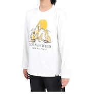 ジャックウルフスキン(JackWolfskin)ジュニア アンダーウェア ウルフプリント ロングスリーブTシャツ A63214-5055
