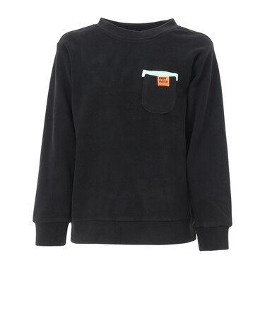 クリフメイヤー（KRIFF MAYER）ジュニア スウェット トレーナー 超のびポケット クルーシャツ 2417206K:19:BLACK ブラック