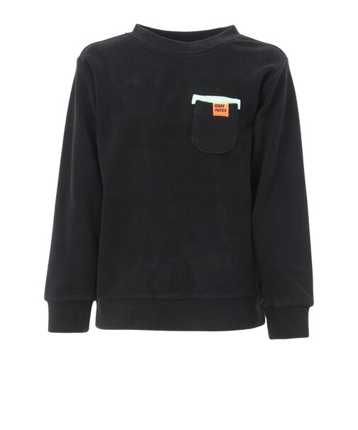 クリフメイヤー（KRIFF MAYER）ジュニア スウェット トレーナー 超のびポケット クルーシャツ 2417206K:19:BLACK ブラック