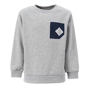 クリフメイヤー(KRIFF MAYER)ジュニア スウェット トレーナー ヤマロゴ ポケクルー 2417862K:15:GRAY グレー バックプリント
