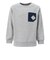 クリフメイヤー（KRIFF MAYER）ジュニア スウェット トレーナー ヤマロゴ ポケクルー 2417862K:15:GRAY グレー バックプリント