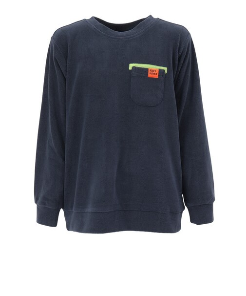 クリフメイヤー（KRIFF MAYER）ジュニア スウェット トレーナー 超のびポケット クルーシャツ 2417206K:79 NAVY ネイビー