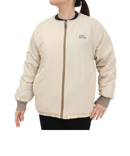 クリフメイヤー(KRIFF MAYER)アウター ブルゾン ノーカラーひっくりジャケット リバーシブル 2414416L 9 NATURAL キナリ