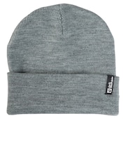 ジャックウルフスキン(JackWolfskin)ニット帽 ニットキャップ リブビーニー 1903892-6110 グレー 優しい手触り