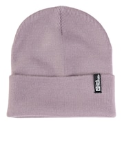 ジャックウルフスキン(JackWolfskin)ニット帽 ニットキャップ リブビーニー 1903892-I0083 ラベンダー 優しい手触り