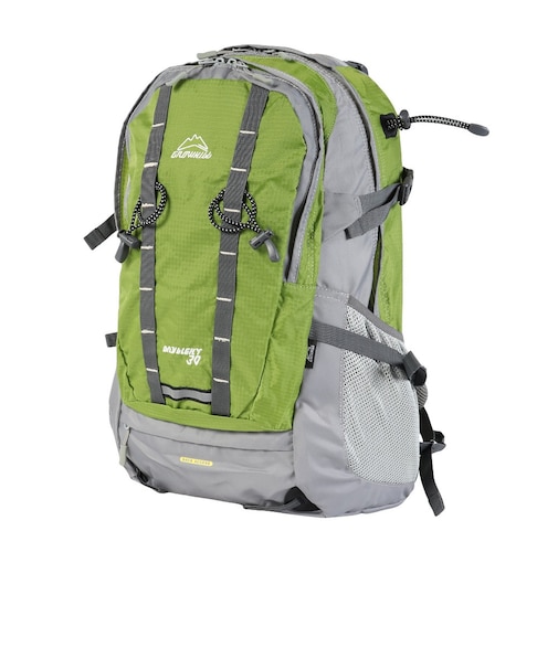 グローヒル（GROWHILL）バックパック リュック 登山 ハイキング デイライト 30L GTB-BP1001 GRN グリーン レインカバー内蔵 撥水