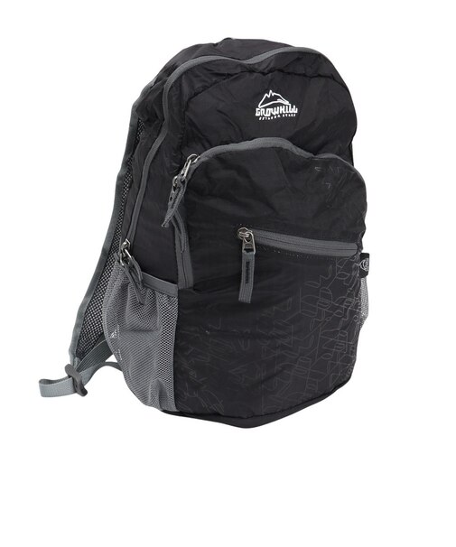 グローヒル（GROWHILL）バッグ バックパック リュック 折りたたみザック GTB-BP5001 BLK ブラック コンパクト収納 携帯用