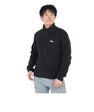 ポールワーズ（POLEWARDS）アウター フリース ジップアップ エアロフリース ジャケット PW2SJZ01 BLK ブラック 軽量 保温