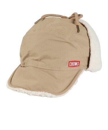 チャムス（CHUMS）耳当て付き帽子 ボアフリース キャンピングボアロシアンキャップ CH05-1387-B001 ベージュ 耳当て ユニセックス