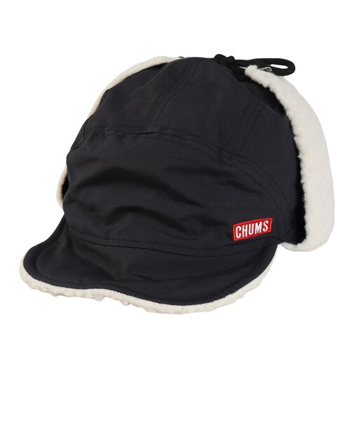 チャムス（CHUMS）耳当て付き帽子 ボアフリース キャンピングボアロシアンキャップ CH05-1387-K001 ブラック ユニセックス