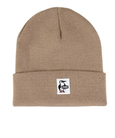 チャムス（CHUMS）ニット帽 キッズニットキャップ CH25-1069-B003 ベージュ オールシーズン ブービーロゴ ちくちくが少ない