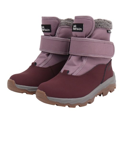 ジャックウルフスキン(JackWolfskin)ジュニア ブーツ ヴォージョーシェル テキサポール ミッド 4054091-I0083 バイオレット 防水ブーツ