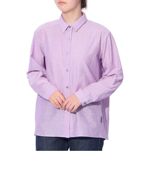 クリフメイヤー（KRIFF MAYER）長袖 Aライン ユルシャツ W2447876X89:PURPLE