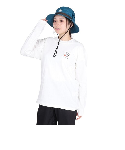 チャムス（CHUMS）長袖Tシャツ チャムスボウル ロングスリーブTシャツ CH11-2514-W001 ホワイト バックプリント 耐久性