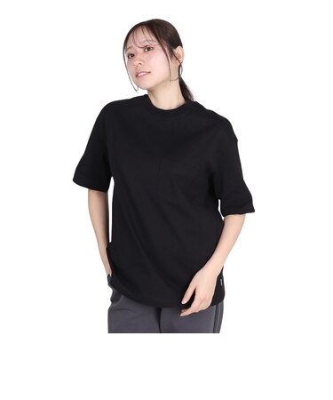 チャムス（CHUMS）半袖Tシャツ ヘビーウエイトポケットTシャツ CH11-2272-K001 ブラック オーバーサイズ 厚地