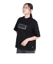 チャムス(CHUMS)半袖Tシャツ ヘビーウェイト チャムスロゴTシャツ CH11-2271-K001 ブラック オーバーサイズ