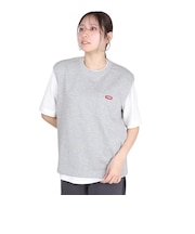 チャムス(CHUMS)半袖Tシャツ + ベスト キーストーン レイヤードTシャツ CH10-1493-G005 グレー 重ね着 セット