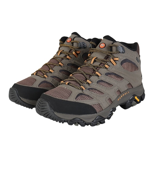 メレル(MERRELL)ハイキングシューズ 登山靴 山登り モアブ 3 シンセティック ミッド ゴアテックス ワイド ワイズ 500639W WALNUT ベ…